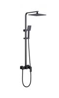 Душевая стойка ABBER Daheim AF8220BL без излива, черный матовый