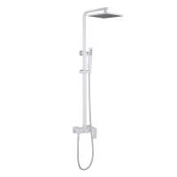 Душевая стойка ABBER Daheim AF8220WL без излива, белая матовая