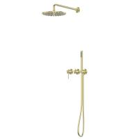 Душевая система ABBER Wasser Kreis 316 AF8118BG скрытого монтажа без излива, золото брашированное